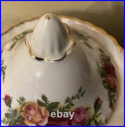 Royal Albert Old Country Roses 10 Teapot RARE CANDLE HOLDER Salt Pepper Creamer