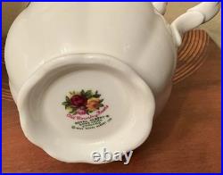 Royal Albert Old Country Roses 10 Teapot RARE CANDLE HOLDER Salt Pepper Creamer