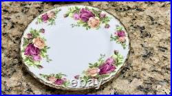 Royal Albert Old Country Roses 12Pc Dinner Salad Dessert Bread Plate England