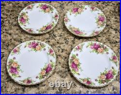 Royal Albert Old Country Roses 12Pc Dinner Salad Dessert Bread Plate England