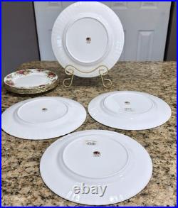 Royal Albert Old Country Roses 12Pc Dinner Salad Dessert Bread Plate England
