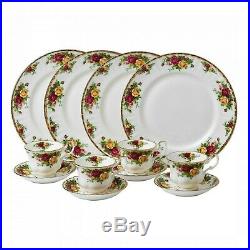 Royal Albert Old Country Roses 12 PC Dinnerware Set Plates Teacups Saucer NEW