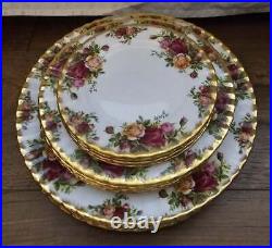 Royal Albert Old Country Roses 12 Pc Plates Set Bone China #1