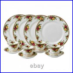 Royal Albert Old Country Roses 12 Piece Dinnerware Set- Brand New