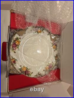 Royal Albert Old Country Roses 12 Piece Dinnerware Set- Brand New