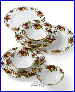 Royal Albert Old Country Roses 12-Piece Dinnerware Set MSRP $516