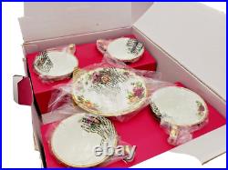 Royal Albert Old Country Roses 12 Piece Dinnerware Set, NEW Wedgwood