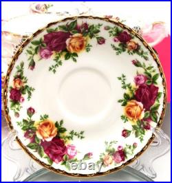 Royal Albert Old Country Roses 12 Piece Dinnerware Set, NEW Wedgwood