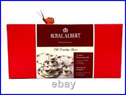 Royal Albert Old Country Roses 12 Piece Dinnerware Set, NEW Wedgwood
