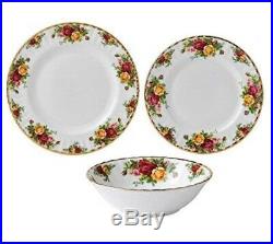 Royal Albert Old Country Roses 12 Piece Dinnerware Set New