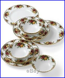 Royal Albert Old Country Roses 12- Piece Dinnerware Set, Service for 4