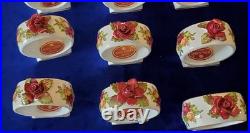 Royal Albert Old Country Roses 12 place setting with serving dishes 94 pcs
