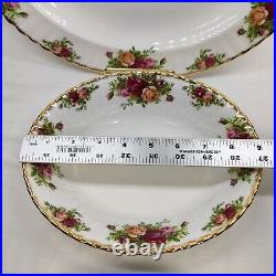 Royal Albert Old Country Roses 13.5 Oval Serving Platter & 2 Ovals Bowl 9