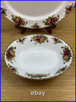Royal Albert Old Country Roses 13 Oval Serving Platter & 9 Oval Serving Bowl