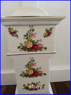 Royal Albert Old Country Roses 15.5 Fine China Mini Grandfather Mantle Clock