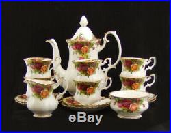 Royal Albert Old Country Roses 15 Piece Coffee Set Made in England