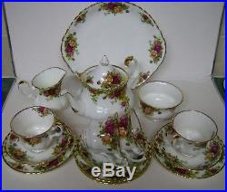 Royal Albert Old Country Roses 16 Pc Tea Set First Quality. Free Dhl Shipping