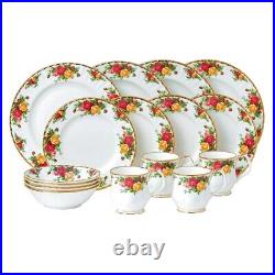 Royal Albert Old Country Roses 16-Piece Place Setting White/red