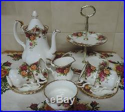 Royal Albert Old Country Roses 16pc Afternoon Tea / Coffee Set, Free Shipping