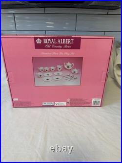 Royal Albert Old Country Roses 17 Piece Child Tea Play Set Plastic 2003 New