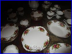 Royal Albert Old Country Roses 1962 49 PC SET 6 PLACE SETTINGS With EXTRAS