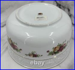 Royal Albert Old Country Roses 1962 Sculpted Salad Bowl Floral Vintage