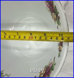 Royal Albert Old Country Roses 1962 Sculpted Salad Bowl Floral Vintage
