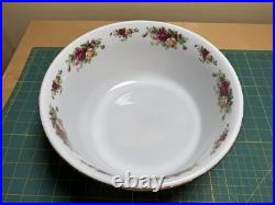 Royal Albert Old Country Roses 1962 Sculpted Salad Serving Bowl 10.5x5