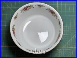 Royal Albert Old Country Roses 1962 Sculpted Salad Serving Bowl 10.5x5