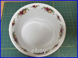 Royal Albert Old Country Roses 1962 Sculpted Salad Serving Bowl 10.5x5
