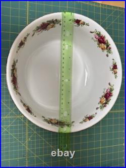 Royal Albert Old Country Roses 1962 Sculpted Salad Serving Bowl 10.5x5