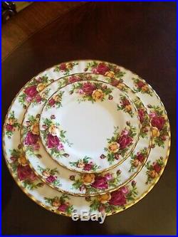 Royal Albert Old Country Roses 1962 backstamp 48 pieces berry rimmed bowls mugs