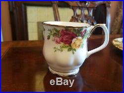 Royal Albert Old Country Roses 1962 backstamp 48 pieces berry rimmed bowls mugs