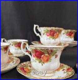 Royal Albert Old Country Roses 19 Piece Tea Set Made in England Royal Albert Old Country Roses 19 Piece Tea Set Made in England
