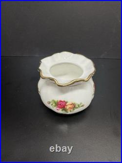 Royal Albert Old Country Roses 19pc Bone China Tea Coffee Set Vases Gold Trim