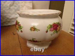 Royal Albert Old Country Roses @2004 English Bone 2-pc Arrangement Vase #288316
