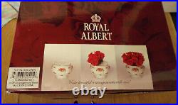 Royal Albert Old Country Roses @2004 English Bone 2-pc Arrangement Vase #288316