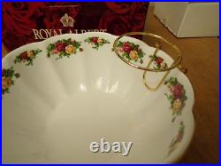 Royal Albert Old Country Roses @2006 Chip-N-Dip Serving Bowl Set @28839002