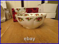 Royal Albert Old Country Roses @2006 Chip-N-Dip Serving Bowl Set @28839002