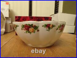 Royal Albert Old Country Roses @2006 Chip-N-Dip Serving Bowl Set @28839002