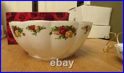 Royal Albert Old Country Roses @2006 Chip-N-Dip Serving Bowl Set @28839002