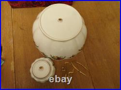 Royal Albert Old Country Roses @2006 Chip-N-Dip Serving Bowl Set @28839002