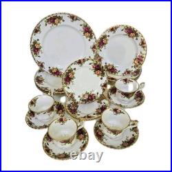 Royal Albert Old Country Roses 20 Pc Dinnerware Set For 4 England 1962 Vintage Royal Albert Old Country Roses 20 Pc Dinnerware Set For 4 England 1962 Vintage