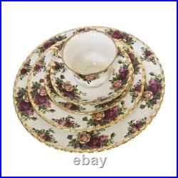 Royal Albert Old Country Roses 20 Pc Dinnerware Set For 4 England 1962 Vintage Royal Albert Old Country Roses 20 Pc Dinnerware Set For 4 England 1962 Vintage