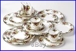 Royal Albert Old Country Roses 20 Pc Set England Back Stamp MINT In Box