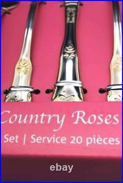 Royal Albert Old Country Roses 20 Piece Cutlery Set As New Condition
