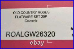 Royal Albert Old Country Roses 20 Piece Cutlery Set As New Condition