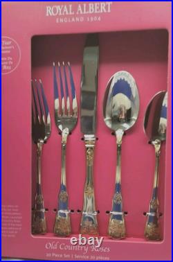 Royal Albert Old Country Roses 20 Piece Cutlery Set Brand New Condition