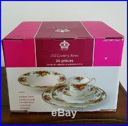 Royal Albert Old Country Roses 20 Piece Dinner Set Service for 4 Royal Albert Old Country Roses 20 Piece Dinner Set Service for 4