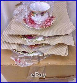 Royal Albert Old Country Roses 20 Piece Dinnerware Set England NOS New in Box